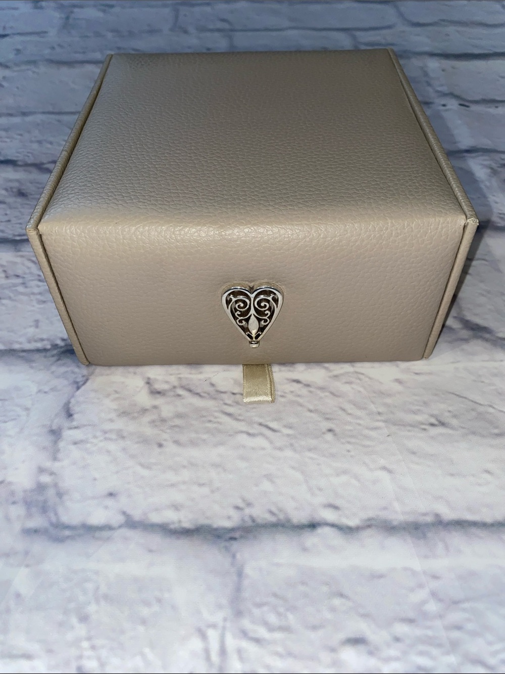 Brighton Follow Your Heart Two Tier Small Faux Leather Jewelry Box